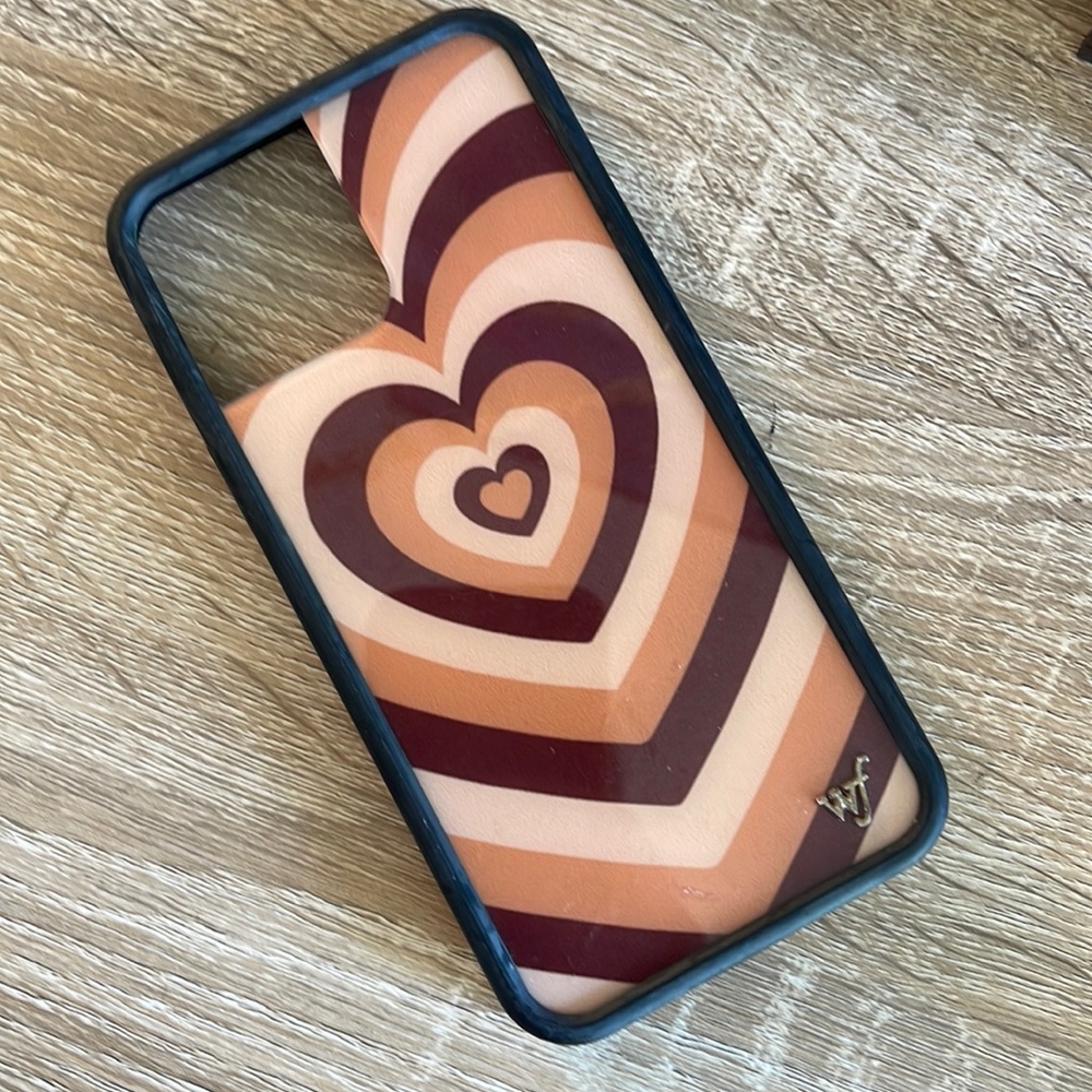 Brown hearts latte wildflower phone case iPhone 12 Pro Max